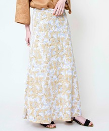 プリントフレアスカート