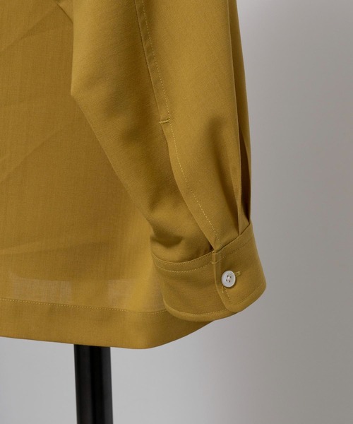 MAISON SPECIAL（メゾンスペシャル）の「《ユニセックスアイテム》マルチファブリックプライムオーバードルマンシャツ 【MAISON SPECIAL/メゾンスペシャル】（シャツ/ブラウス・メンズ・ホワイト/ブラック/イエロー・44/46）」の9枚目の写真