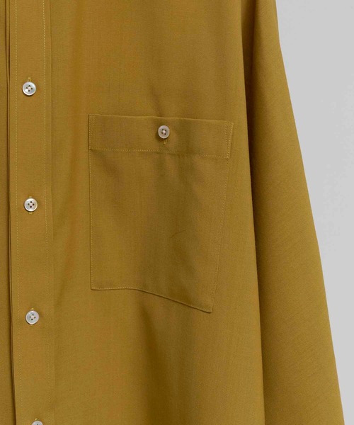 MAISON SPECIAL（メゾンスペシャル）の「《ユニセックスアイテム》マルチファブリックプライムオーバードルマンシャツ 【MAISON SPECIAL/メゾンスペシャル】（シャツ/ブラウス・メンズ・ホワイト/ブラック/イエロー・44/46）」の7枚目の写真