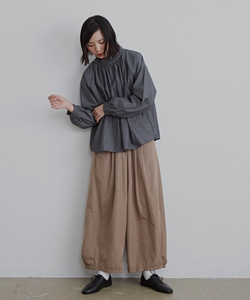 Libra Cue(リブラ キュー)の「バルーンボリュームパンツ(その他パンツ・レディース・ブラック/ベージュ・FREE)」の8枚目の写真