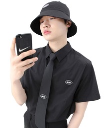 BASIC COTTON | 『BASIC COTTON/ベーシックコットン』BCN logo half shirt/ロゴハーフシャツ(シャツ/ブラウス)