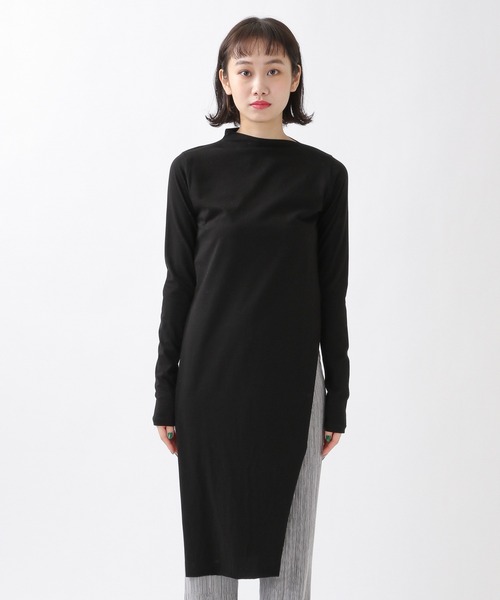 ROCKET x LUNCH（ロケットアンドランチ）の「ROCKET×LUNCH／SLIT LONG プルオーバー　2932489（Tシャツ/カットソー・レディース・ブラック/オフホワイト/スモークピンク・SMALL）」の15枚目の写真