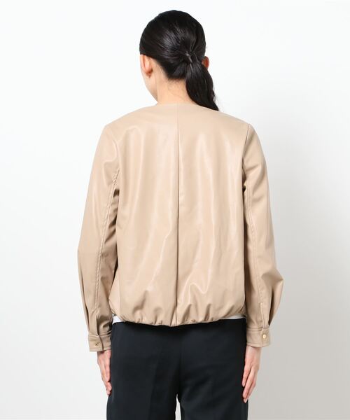 Te chichi（テチチ）の「合皮ブルゾン（ブルゾン・レディース・ブラック/ベージュ・ﾌﾘ-）」の4枚目の写真