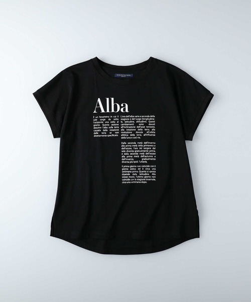 HONEYSUCKLE ROSE（ハニーサックルローズ）の「【HONEYSUCKLE ROSE】ラウンドプリントＴ（Tシャツ/カットソー・レディース・オフホワイト/グリーン/ホワイト×ブラック/ホワイト×カーキブラウン/ブラック/ホワイト/ブラック×ホワイト・L/M）」の20枚目の写真