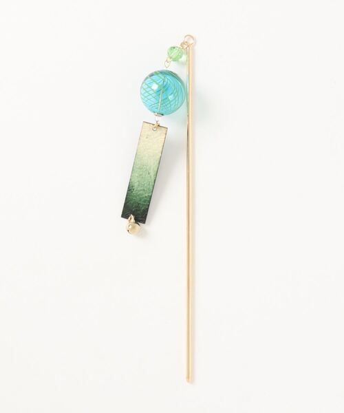 カヤ（カヤ）の「【カヤ】風鈴かんざし（その他ヘアアクセサリー・レディース・パープル/グレー/レッド/ブルー/グリーン/ライトグリーン/ブルー系その他/アクア・FREE）」の3枚目の写真