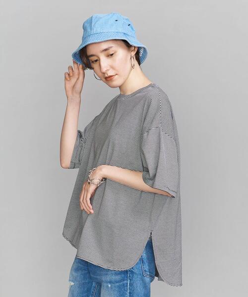 BEAUTY&YOUTH UNITED ARROWS（ビューティーアンドユースユナイテッドアローズ）の「BY コットン天竺ビッグTシャツ（Tシャツ/カットソー・レディース・オリーブ/その他1/ホワイト/ダークグレー/その他2・FREE）」の8枚目の写真