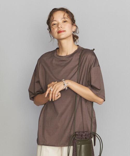 BEAUTY&YOUTH UNITED ARROWS（ビューティーアンドユースユナイテッドアローズ）の「BY コットン天竺ビッグTシャツ（Tシャツ/カットソー・レディース・オリーブ/その他1/ホワイト/ダークグレー/その他2・FREE）」の11枚目の写真