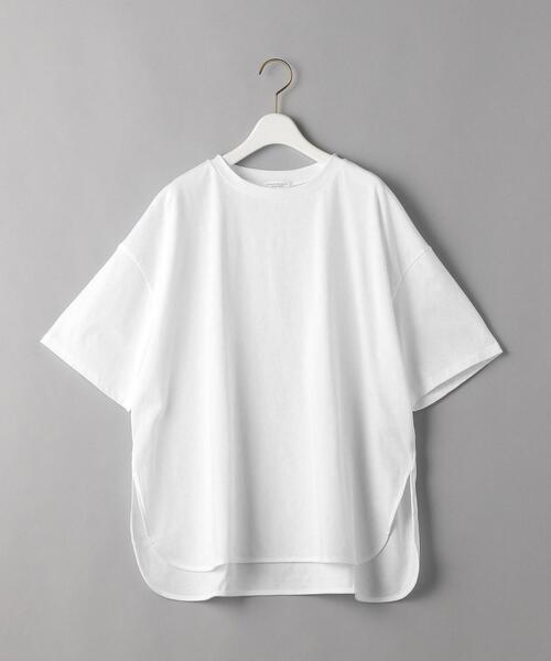 BEAUTY&YOUTH UNITED ARROWS（ビューティーアンドユースユナイテッドアローズ）の「BY コットン天竺ビッグTシャツ（Tシャツ/カットソー・レディース・オリーブ/その他1/ホワイト/ダークグレー/その他2・FREE）」の19枚目の写真