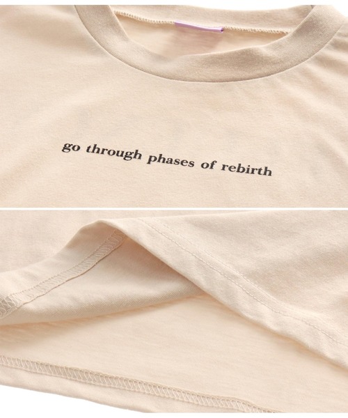 ANAP GｉRL（アナップガール）の「バックリボンビスチェ×プリントチュニックセット（Tシャツ/カットソー・キッズ・ホワイト/ベージュ・S/M）」の4枚目の写真