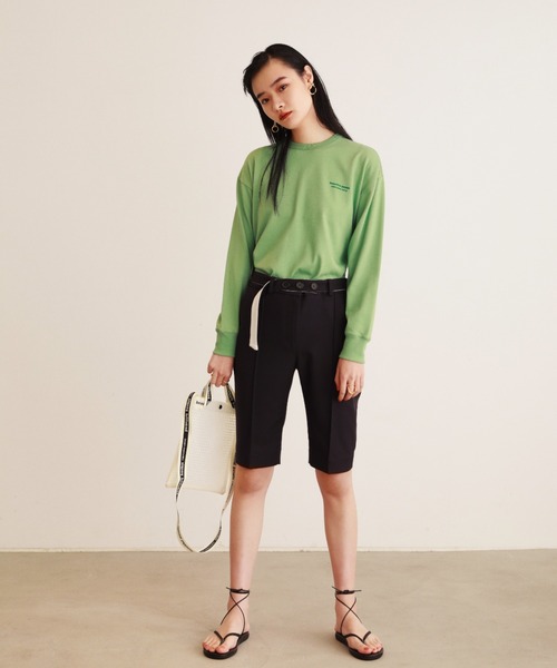 beautiful people（ビューティフルピープル）の「Beautiful People plaid vinyl logo tape sacoshe bag - 1000611929（ショルダーバッグ・レディース・ホワイト・FREE）」の6枚目の写真