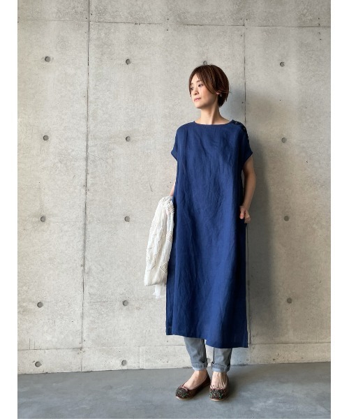 BEARDSLEY（ビアズリー）の「釦ホール刺繍ワンピース（ワンピース・レディース・ブラック/ネイビー・FREE）」の14枚目の写真