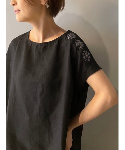 BEARDSLEY（ビアズリー）の「釦ホール刺繍ワンピース（ワンピース・レディース・ブラック/ネイビー・FREE）」の16枚目の写真