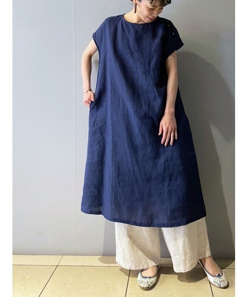 BEARDSLEY（ビアズリー）の「釦ホール刺繍ワンピース（ワンピース・レディース・ブラック/ネイビー・FREE）」の19枚目の写真