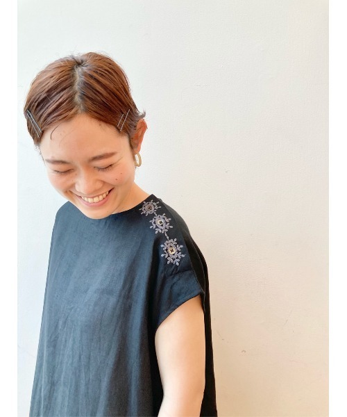 BEARDSLEY（ビアズリー）の「釦ホール刺繍ワンピース（ワンピース・レディース・ブラック/ネイビー・FREE）」の15枚目の写真