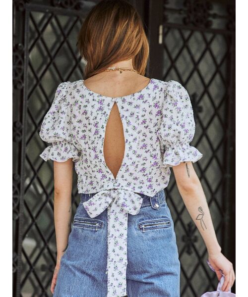 jouetie（ジュエティ）の「バックリボンスクエアブラウス（シャツ/ブラウス・レディース・ブラック/グリーン/その他1/その他2・MEDIUM）」の10枚目の写真