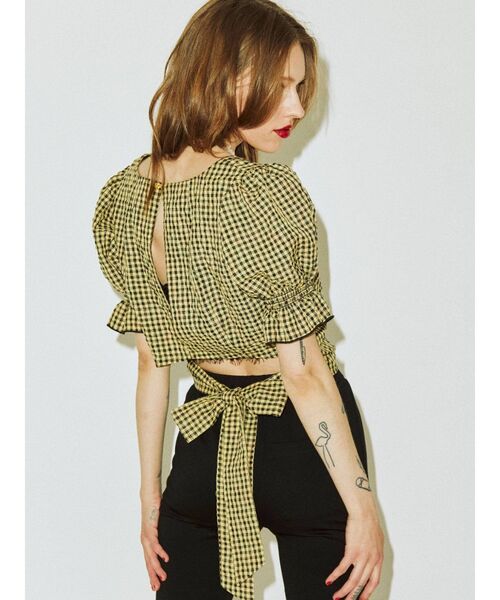 jouetie（ジュエティ）の「バックリボンスクエアブラウス（シャツ/ブラウス・レディース・ブラック/グリーン/その他1/その他2・MEDIUM）」の19枚目の写真