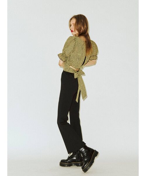 jouetie（ジュエティ）の「バックリボンスクエアブラウス（シャツ/ブラウス・レディース・ブラック/グリーン/その他1/その他2・MEDIUM）」の7枚目の写真