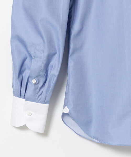 LUIGI BORRELLI（ルイジボレッリ）の「LUIGI BORRELLI / ACHILLE ロイヤル ツイル クレリック ワイドカラーシャツ（シャツ/ブラウス・メンズ・ブルー系その他3・38/37/40）」の5枚目の写真