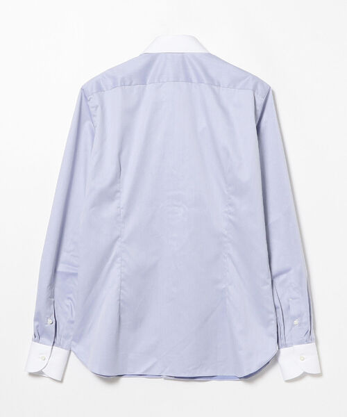 LUIGI BORRELLI（ルイジボレッリ）の「LUIGI BORRELLI / ACHILLE ロイヤル ツイル クレリック ワイドカラーシャツ（シャツ/ブラウス・メンズ・ブルー系その他3・38/37/40）」の12枚目の写真