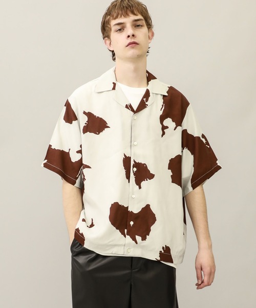 jieda 半袖シャツ　EX.PYTHON PATTERN S/S SH Jieda（ジエダ）の「【jieda】EX.COW PATTERN S/S SH（シャツ