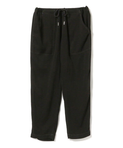 BEAMS LIGHTS（ビームスライツ）の「BEAMS LIGHTS / ソリッド レーヨン ベイカーイージーパンツ（その他パンツ・メンズ・オリーブ/ブラック・LARGE/SMALL/MEDIUM）」の3枚目の写真