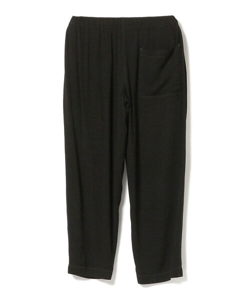 BEAMS LIGHTS（ビームスライツ）の「BEAMS LIGHTS / ソリッド レーヨン ベイカーイージーパンツ（その他パンツ・メンズ・オリーブ/ブラック・LARGE/SMALL/MEDIUM）」の4枚目の写真
