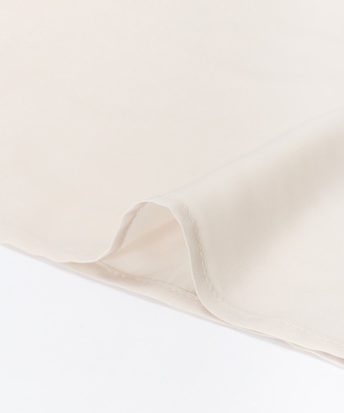 AS KNOW AS de base(アズノゥアズドゥバズ)の「ギャザってシアー感ブラウス(シャツ/ブラウス・レディース・ブラック/パープル/オフホワイト/ライトベージュ・FREE)」の9枚目の写真