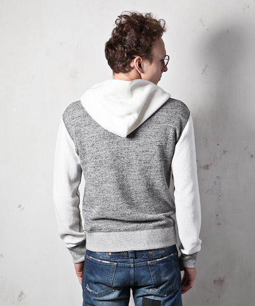 MR.OLIVE（ミスターオリーブ）の「12/1 RAFFY URAKE / SEPARATE POCKET ZIP UP HOODY（パーカー・メンズ・ホワイト/ブラック/グレー/グレー系その他・MEDIUM/SMALL/LARGE）」の12枚目の写真