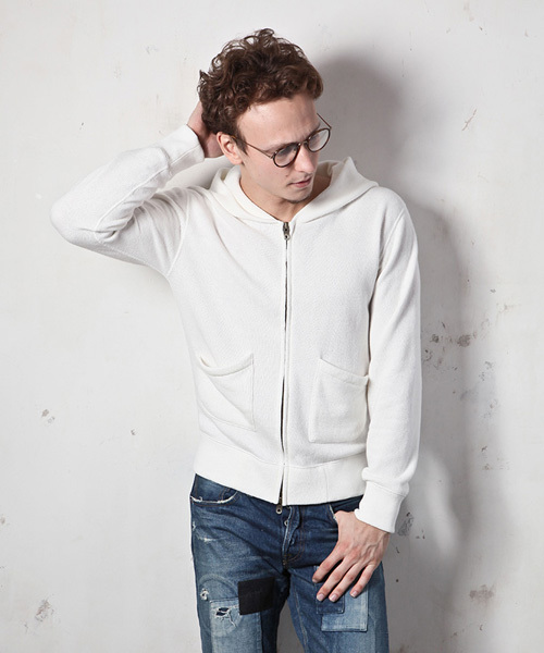 MR.OLIVE（ミスターオリーブ）の「12/1 RAFFY URAKE / SEPARATE POCKET ZIP UP HOODY（パーカー・メンズ・ホワイト/ブラック/グレー/グレー系その他・MEDIUM/SMALL/LARGE）」の19枚目の写真