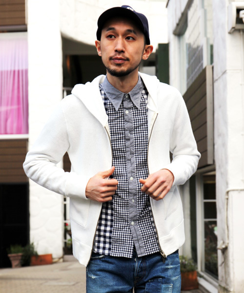 MR.OLIVE（ミスターオリーブ）の「12/1 RAFFY URAKE / SEPARATE POCKET ZIP UP HOODY（パーカー・メンズ・ホワイト/ブラック/グレー/グレー系その他・MEDIUM/SMALL/LARGE）」の15枚目の写真