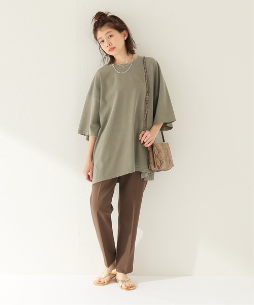 JOURNAL STANDARD relume（ジャーナルスタンダード　レリューム）の「ダメージビッグTEE◆（Tシャツ/カットソー・レディース・ベージュ系その他/ピンク/チャコールグレー・FREE）」の6枚目の写真