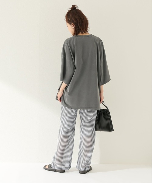 JOURNAL STANDARD relume（ジャーナルスタンダード　レリューム）の「ダメージビッグTEE◆（Tシャツ/カットソー・レディース・ベージュ系その他/ピンク/チャコールグレー・FREE）」の5枚目の写真