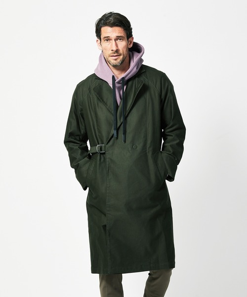 junhashimoto（ジュンハシモト）の「C01BACKWIDE TIELOKEN（トレンチコート・メンズ・ブラック/オリーブ/ベージュ・4/3/5）」の3枚目の写真