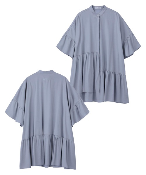 MILKFED.（ミルクフェド）の「ASYMMETRIC HEM TUNIC（シャツ/ブラウス・レディース・ホワイト/ライトグレー/ブラック/ライトピンク・ONE SIZE）」の16枚目の写真