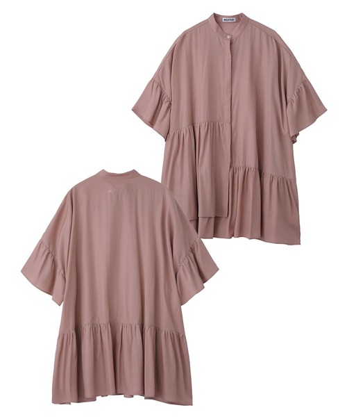 MILKFED.（ミルクフェド）の「ASYMMETRIC HEM TUNIC（シャツ/ブラウス・レディース・ホワイト/ライトグレー/ブラック/ライトピンク・ONE SIZE）」の19枚目の写真