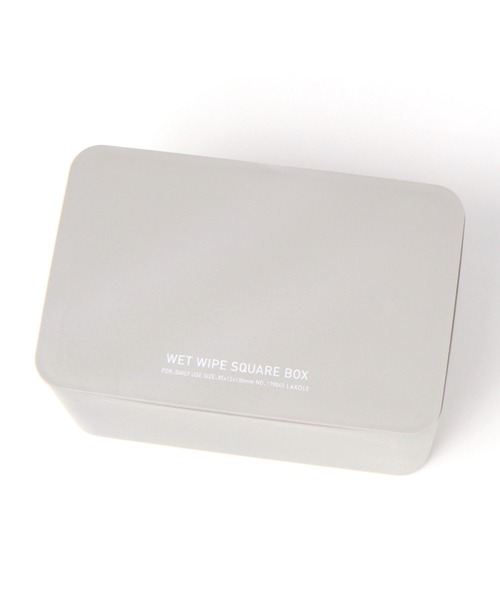 LAKOLE（ラコレ）の「ウェットティッシュケース / 953099（インテリア雑貨・レディース・ホワイト/グレー・FREE）」の3枚目の写真
