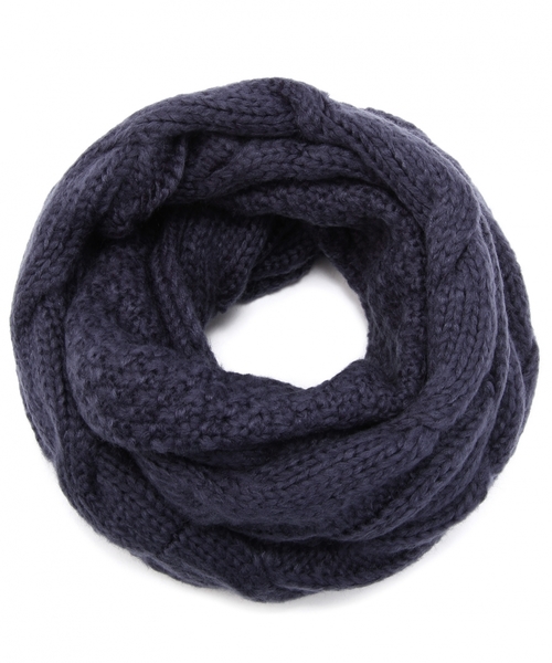 Another Edition(アナザーエディション)の「AE KNIT CBL SND(ストール/ショール・レディース・ライトグレー/ネイビー・フリー)」の2枚目の写真