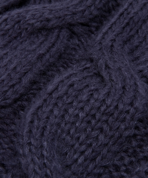 Another Edition(アナザーエディション)の「AE KNIT CBL SND(ストール/ショール・レディース・ライトグレー/ネイビー・フリー)」の5枚目の写真