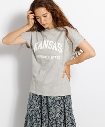 niko and... | ミニ裏毛フレンチスリーブロゴTシャツ(Tシャツ/カットソー)