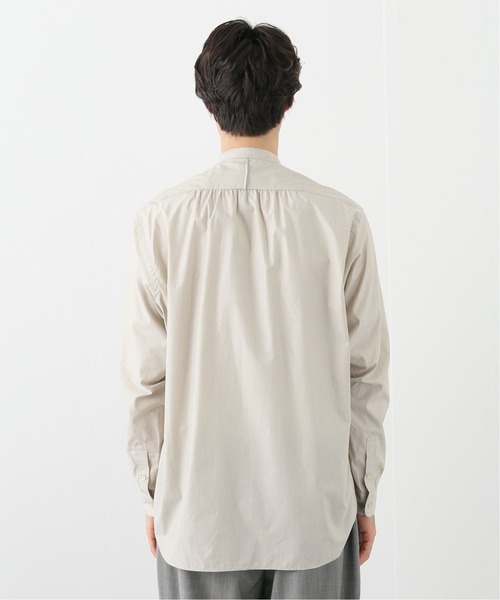 EDIFICE（エディフィス）の「【LA BOUCLE / ラブークル】スタンドカラーシャツ アイボリーストライプ（シャツ/ブラウス・メンズ・アイボリー・1/2/3）」の10枚目の写真