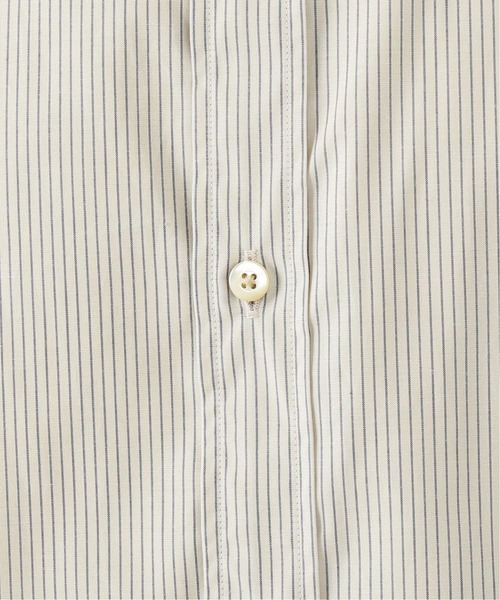 EDIFICE（エディフィス）の「【LA BOUCLE / ラブークル】スタンドカラーシャツ アイボリーストライプ（シャツ/ブラウス・メンズ・アイボリー・1/2/3）」の16枚目の写真