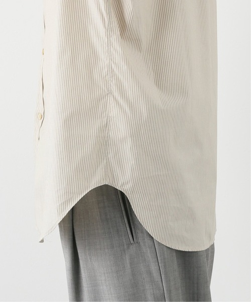 EDIFICE（エディフィス）の「【LA BOUCLE / ラブークル】スタンドカラーシャツ アイボリーストライプ（シャツ/ブラウス・メンズ・アイボリー・1/2/3）」の15枚目の写真