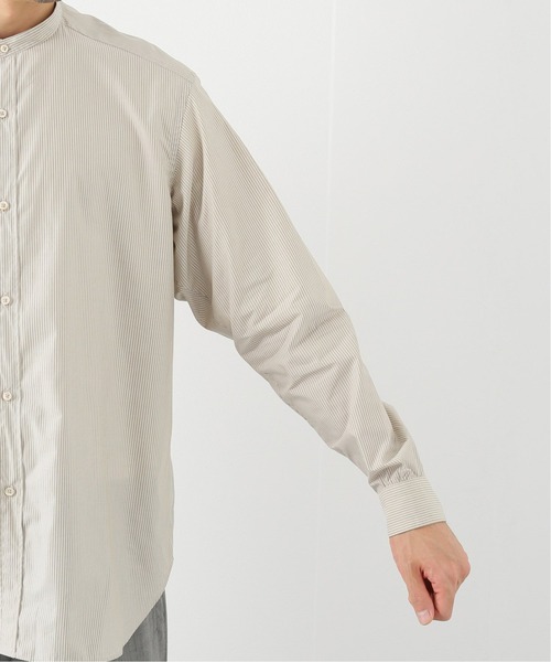 EDIFICE（エディフィス）の「【LA BOUCLE / ラブークル】スタンドカラーシャツ アイボリーストライプ（シャツ/ブラウス・メンズ・アイボリー・1/2/3）」の13枚目の写真