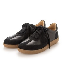 【サスティナブルシリーズ】本革レースアップスニーカー