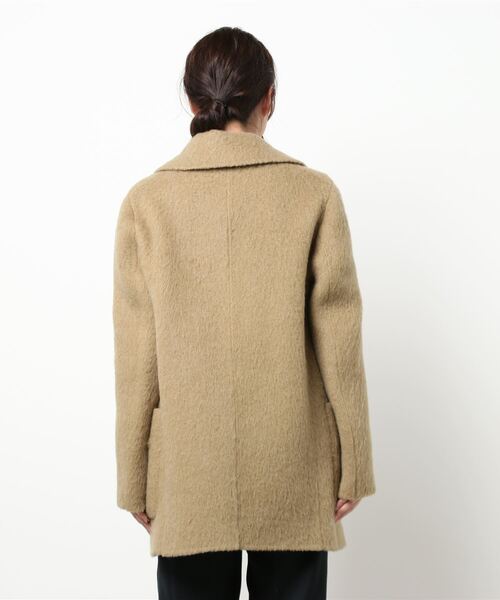 ROPE'（ロペ）の「ウールアルパカシャギーピーコート（ピーコート・レディース・カーキ・2）」の3枚目の写真