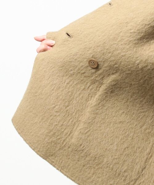 ROPE'（ロペ）の「ウールアルパカシャギーピーコート（ピーコート・レディース・カーキ・2）」の2枚目の写真