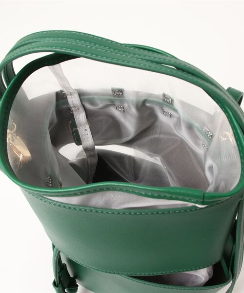 KOBE LETTUCE（コウベレタス）の「[ 2点セット ] チュールメッシュバッグ（ハンドバッグ・レディース・グリーン/ブラック/キャメル・FREE）」の18枚目の写真
