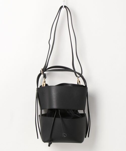 KOBE LETTUCE（コウベレタス）の「[ 2点セット ] チュールメッシュバッグ（ハンドバッグ・レディース・グリーン/ブラック/キャメル・FREE）」の12枚目の写真