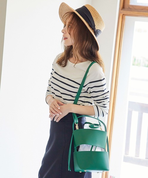 KOBE LETTUCE（コウベレタス）の「[ 2点セット ] チュールメッシュバッグ（ハンドバッグ・レディース・グリーン/ブラック/キャメル・FREE）」の13枚目の写真