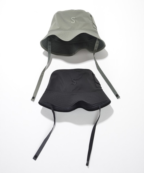 SUPERTHANKS(スーパーサンクス)の「ロゴ刺繍バイカラーバケットハット(ハット・メンズ・ライトカーキ/ライトブラック/ブラック/モカ・ONE SIZE)」の11枚目の写真